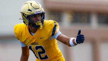 St. Thomas Aquinas receiver Justice Fitzpatrick.