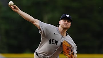 New York Yankees starting pitcher Clarke Schmidt has led the Yanks to a 6-4 record this season in 10 starts.